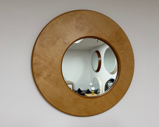 GOLDEN WHEAT — 30” Asymmetrical Round Mirror